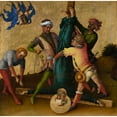 thumbnail image 2 of Stefan Lochner 15x15 Black Ornate Wood Framed Double Matted Museum Art Print Titled - Martyrdom of St Peter (After 1435), 2 of 5