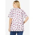 thumbnail image 2 of Woman Within Plus Size 7-Day Layer-Look Elbow-Sleeve Tee, 2 of 6