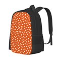 thumbnail image 1 of Balery Dots On Orange Background Mochila para hombre y mujer - Tela Oxford 600D resistente - Gran capacidad, resistente al agua, ideal para la escuela, viajes y senderismo, 1 of 6