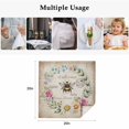 thumbnail image 5 of Cloth Napkins Set of 8 - 20x20 Inches, Spring Daisy Washable Reusable Table Napkins, Pink Flowers Wreath Leaves Farmhouse Vintage Soft & Absortbent Dining Napkin for Party Wedding Hotel Restaurant, 5 of 8