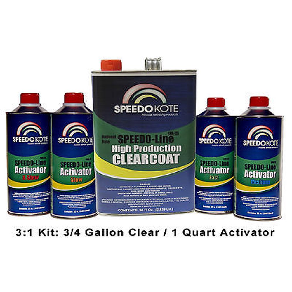 Automotive Very Fast Dry Clear Coat, 31 mix Clearcoat gallon Kit w