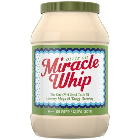 (2 Pack) Miracle Whip Dressing with Olive Oil, 30 Fl Oz (Best Olive Oil Dressing)