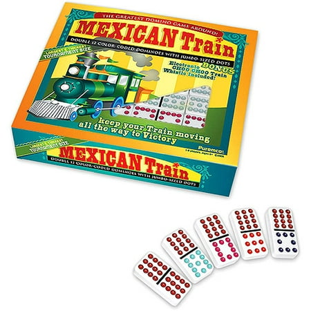 Puremco Double 12 Dominoes Mexican Train Set