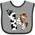 thumbnail image 3 of Inktastic I'm One-cowboy Riding Horse Birthday Boys Baby Bib, 3 of 4