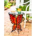 thumbnail image 2 of Evergreen Handcrafted Metal Monarch Butterfly Side Table with Round Top, 2 of 6
