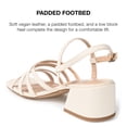 thumbnail image 4 of Journee Collection Womens Kempsy Open Square Toe Block Heel Sandals, 4 of 6