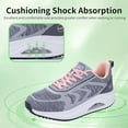 thumbnail image 4 of JOYFON Women's Walking Shoes Arch Support Orthotic Breathable Tennis Sneakers for Plantar Fasciitis Pain Relief GreyPink 8, 4 of 6