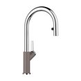 thumbnail image 1 of Urbena Pull-Down Dual-Spray Kitchen Faucet - Chrome/Volcano Gray, 1 of 4