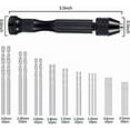 thumbnail image 3 of 36 Pieces Hand Drill Set, Include Pin Vise Hand Drill, Mini Drills and Twist Drills for Craft Carving DIY (0.3-1.2 mm PCB Drill), 3 of 7