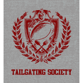 thumbnail image 2 of American Football Tailgating Society Adult Heather Gray Crew Neck Short Sleeve Tee-XL, 2 of 4