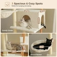 thumbnail image 4 of Cat Tree for Large Cats with Large Top Perch [.&#&#=cm] MultiLevel Tower for Cats with Sleeping Bag Cat Shelves with Scratching Posts and Condos Houses Sleeping Tr, 4 of 6