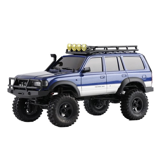 Bewildely RCGOFFLOW, pieza completa de coche RC, coche completo Rc de buena calidad para 1/24 FMS FCX18 FCX24 Crawler RC, pieza de actualización Kits de construcción modelo Azul