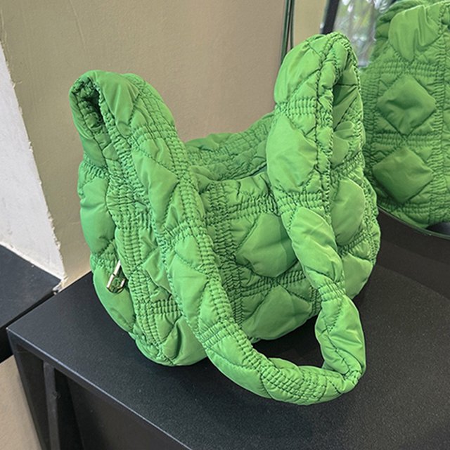 Bolso de viaje informal para mujer, bolso de viaje plisado con nube acolchada, bolso para axila femenino FLhrweasw Nuevo