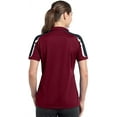 thumbnail image 3 of Sport-Tek Women's Tricolor Shoulder Polo Shirt, 3 of 5