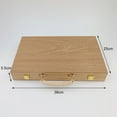 thumbnail image 4 of Juego De Mesa De Viaje De Backgammon De Madera Portátil Plegable Con Piezas De Juego, 4 of 7