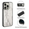 thumbnail image 2 of WIRESTER Shockproof Soft Rubber Cover Case for Apple iPhone 16 Pro 6.3" 2024, Cream Stone Marble, 2 of 5