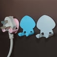 thumbnail image 4 of Guardoinrt 6pcs Power Plug Socket Holder Wall Adhesive Hanger Wall Storage Hook Home Office White 1Set, 4 of 6