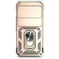 thumbnail image 5 of JTCASES for Google Pixel 9 Case, Heavy Duty Protection Magnetic Car Mount Rotating Stand [Slide Camera Window] Rugged Shockproof Anti-fall Shell for Google Pixel 9, Gold, 5 of 9