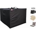 thumbnail image 3 of Outdoor Square Cushion Storage Bag, Waterproof Zippered Cover with Handles, 32''L x 32''W x 24''H Black, 3 of 3