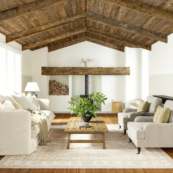 Rugs USA Fae Wool and Cotton Area Rug, 2' 6" x 8', Runner, Fae Beige