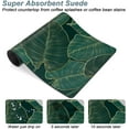 thumbnail image 3 of Coffee Mat, 16"x24" Tropical Theme Coffee Bar Mat for Coffee Station Accessories and Organizer, Absorbent Dish Drying for Kitchen Counter, Cute Palm Leaves Coffee Bar Decor Coffee Machine Mat, 3 of 6