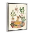 thumbnail image 3 of Stupell Industries Eclectic Urban Dog with Plants Gray Floating Frame Canvas Art, 17 x 21, by Mary Urban, 3 of 8