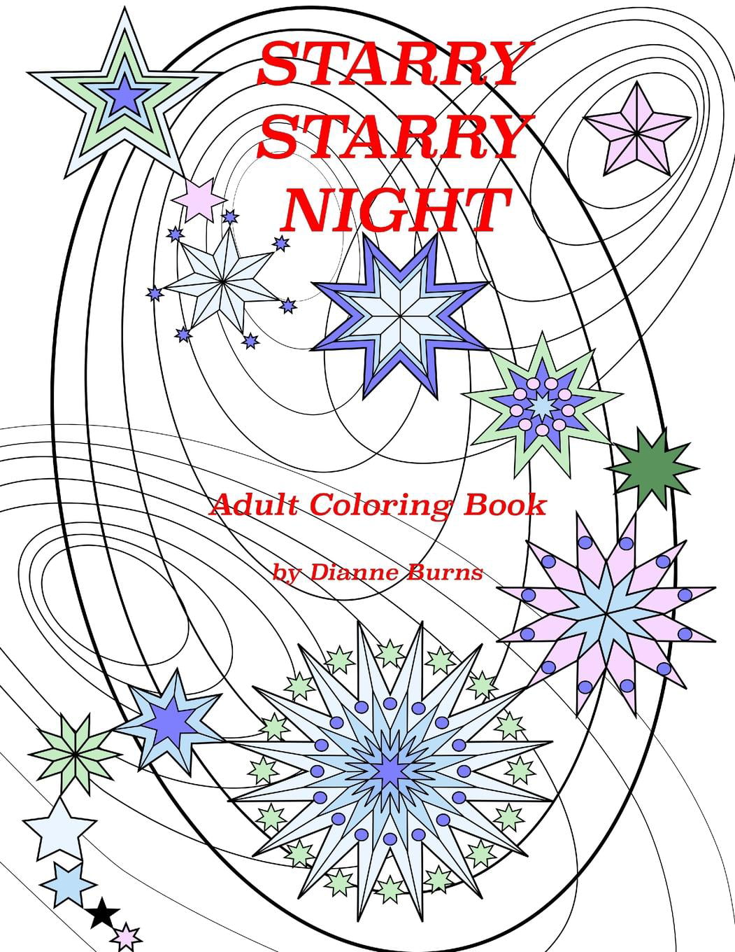 Starry Night Adult Coloring Book: Starry, Starry Night: Adult Coloring