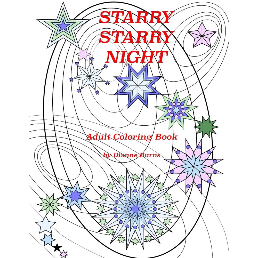 Starry Night Adult Coloring Book: Starry, Starry Night: Adult Coloring