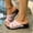 Pink, variant on Fnooota Womens Comfort Sandals, Open Toe Slip On Casual Outdoor Wedge Sandals White Size 6