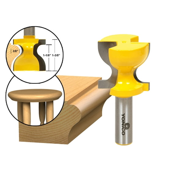 Yonico 18140 Windowsill/Stool Moulding Router Bit C3 Carbide 1/2-Inch Shank