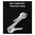 thumbnail image 3 of Titanium Alloy Key Organizer Men's Mini Key Clip Car Key Bag Waist Hanging Key Chain Hook, 3 of 5