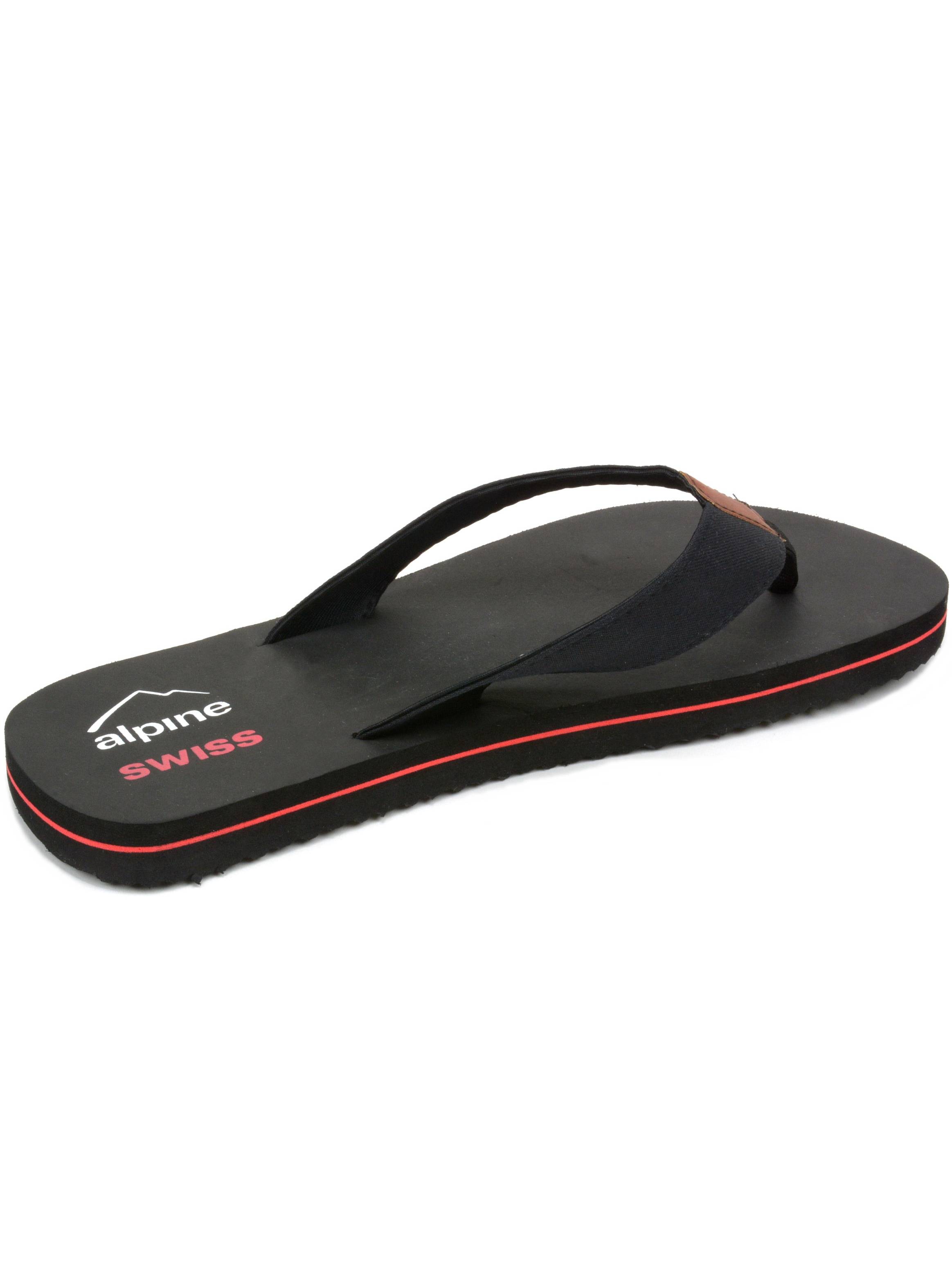 alpine swiss men's flip flops beach sandals lightweight eva sole comfort thongs - image 5 of 6