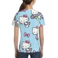 thumbnail image 6 of Hello Kitty T Shirts For Girls Boys, 3d Print Cartoon Graphics T Shirt, Youth Crewneck T-Shirt, Unisex Short Sleeve Top Tees Age 4-16 Years, 6 of 7