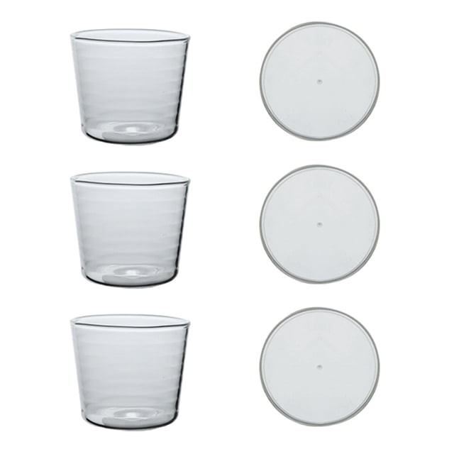 3 Pcs Bol à Salade de Fruits Style Japonais Bol de Service en Verre Bol Transparent
