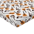 thumbnail image 2 of Ambesonne Guitar Fitted Sheet 2 Pcs Set, Realistic Instruments, Twin, Pale Orange Brown White, 2 of 3