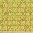 thumbnail image 2 of Abstract Sofa Upholstery Fabric by the Yard, Geometric Themed Spiraling Swirly Circle Cords Motif Circular Art, Decorative Fabric for DIY and Home Accents, Earth Yellow and Orange by Ambesonne, 2 of 5