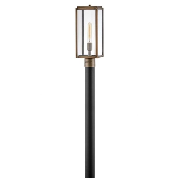 1 Light Medium Outdoor Post Top or Pier Mount Lantern-Burnished Bronze Finish-Led Lamping Type Bailey Street Home 81-Bel-4530568