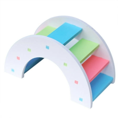 

Sorrowso Wooden Molar Toys Color Arch Bridge Small Toys for Small Pets