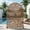 Brown, variant on MAYEERTY Black Arched Galvanized Metal Privacy Screen, Outdoor Garden Patio, 72×47×16in, 3 Panels