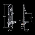 thumbnail image 2 of CUITING Clear Plastic Locking Shelf Support Pegs  Fits 5/16” Diameter Hole  5/8” Shelf  30 Pack, 2 of 6