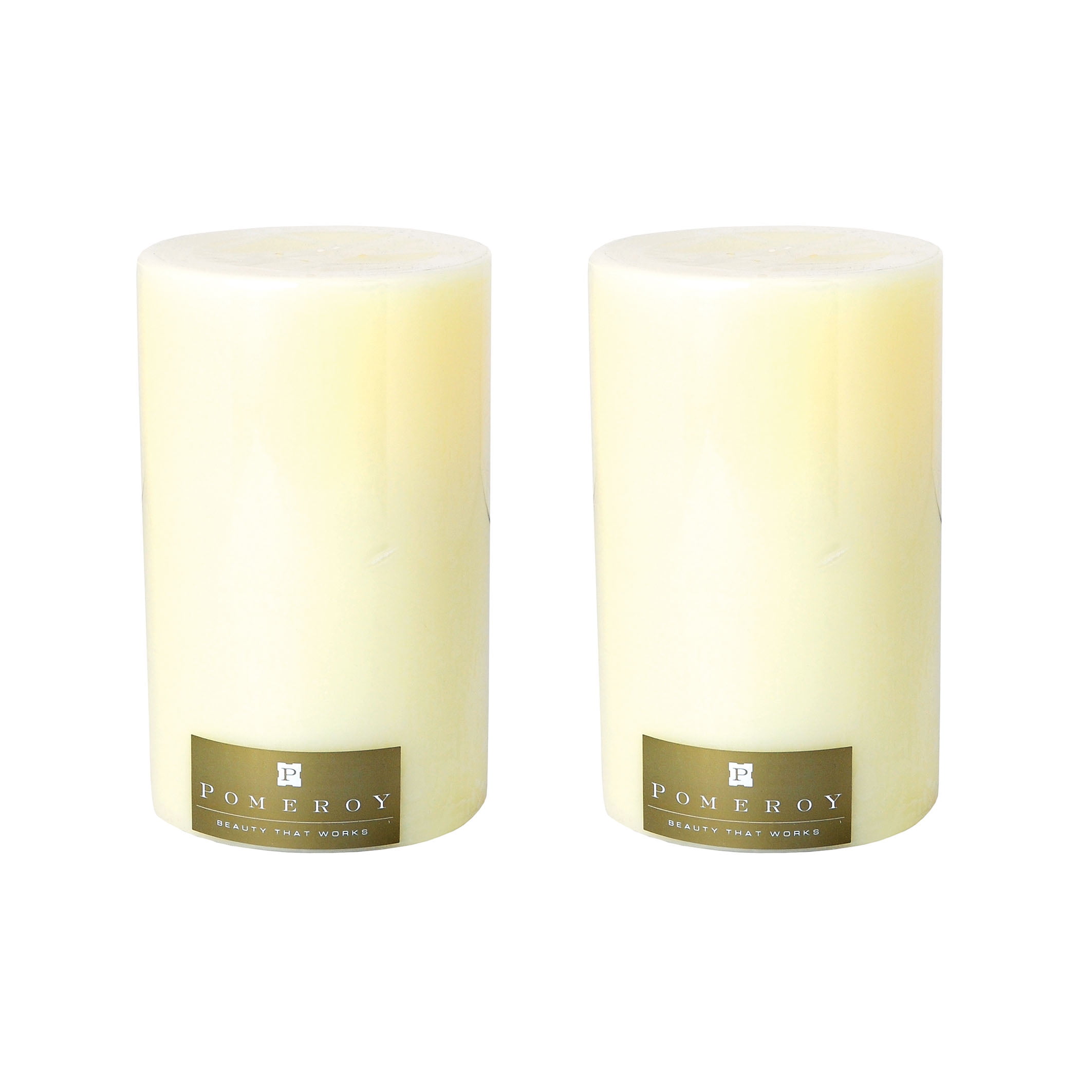 Set of 2 Pillar Candles 5x8inch
