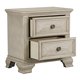 Renova Distressed Parchment Wood Bedroom Set, Queen Panel Bed, Dresser ...