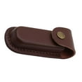 thumbnail image 2 of Funda de cuero PU portátil Organizador de bolsillo para cinturón Multiherramienta Linterna Cinturón Cierre a presión Almacenamiento para Zulema Funda de linterna, 2 of 8