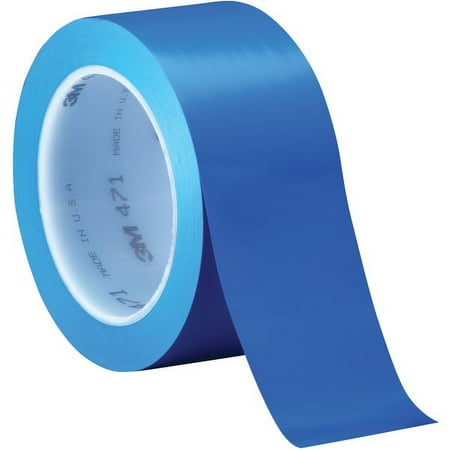 3M™ 471 Vinyl Tape, 5.2 Mil, 2" x 36 yds., Blue, 3/Case (T9674713PKBL)