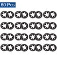 thumbnail image 3 of Unique Bargains 60 Pack Internal Tooth Star Lock Washers M5 Quick Speed Locking Washers, 65Mn Steel Starlock Push Nuts, 3 of 4