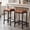 Brown, variant on 26 Inch Counter Height Bar Stool, Modern Saddle Seat with Thick Padded Faux Leather, Durable Black Metal Frame & Footrest, for Kitchen Island or Dining Room, Black
