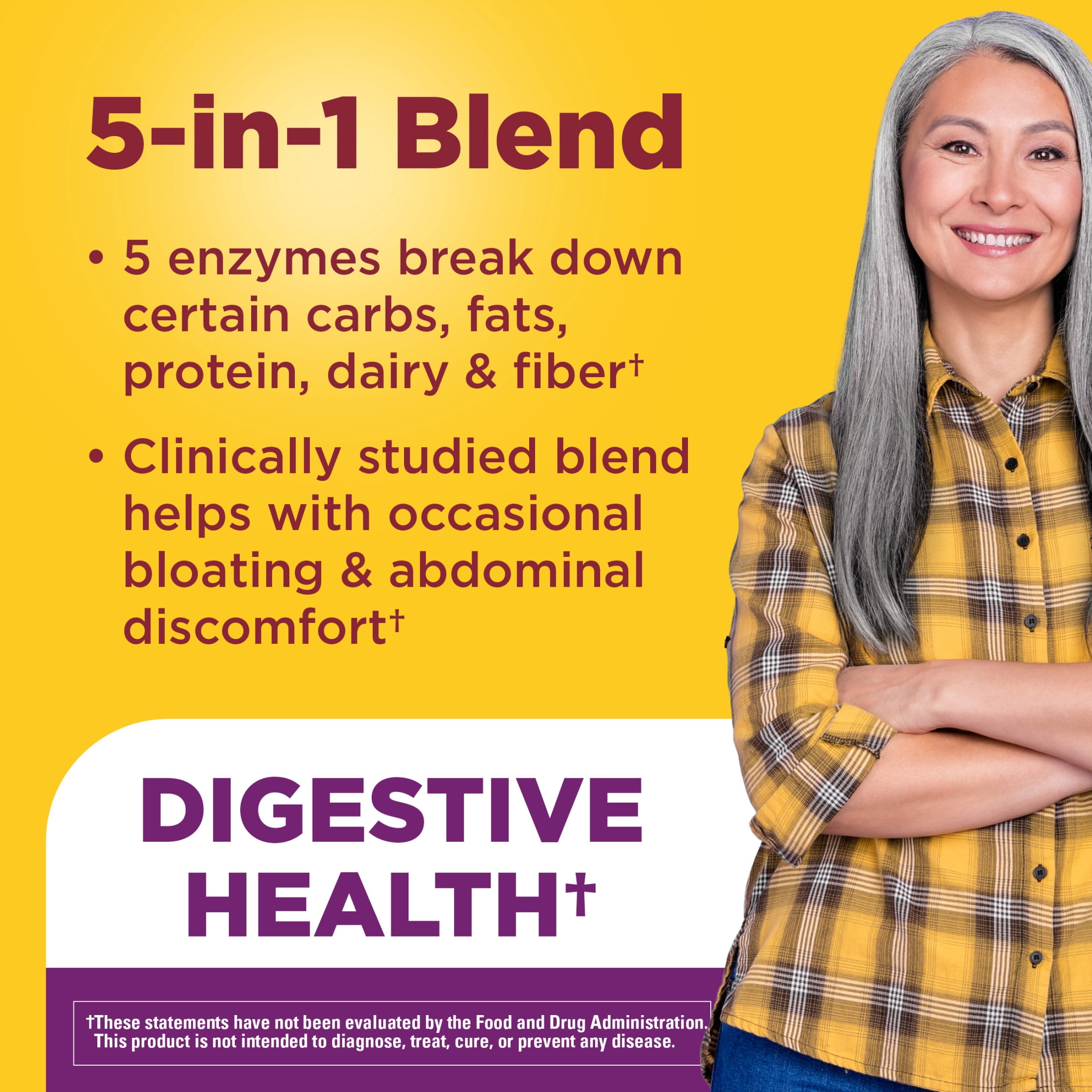 Nature Made Digestive Enzymes Chewable Tablets, Digestive Health Support, 90 Count
