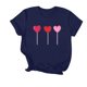 thumbnail image 1 of Puntoco Liquidación de camisetas cortas para mujer Camiseta de manga corta con cuello redondo y estampado para mujer, 1 of 3