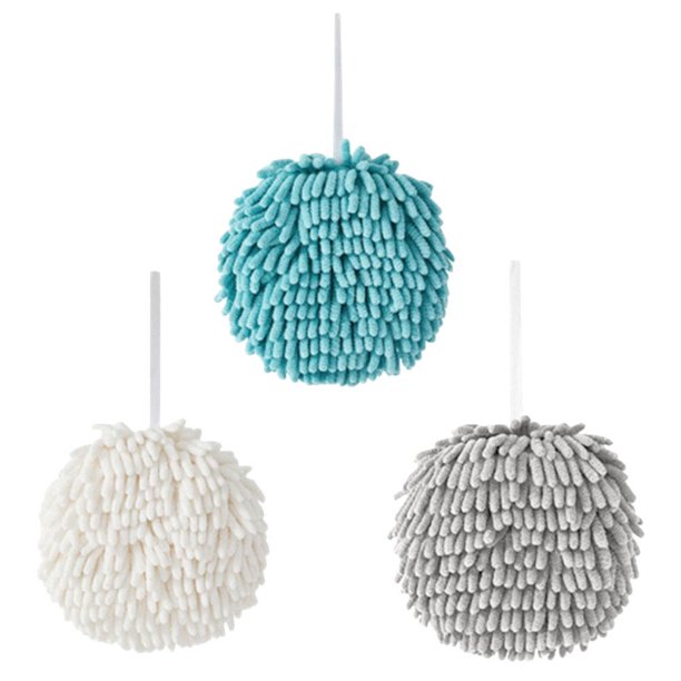 3 toallas de secado de manos para baño, absorbentes de agua, bolas de toalla