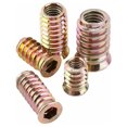 thumbnail image 2 of Tuercas de inserción roscadas mixtas, juego de 20 tuercas hexagonales de aleación de zinc M6/M8/M10 de tamaño M10 x 25 mm, 2 of 5